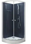 Komplettdusche Aurlane BLUE RIVER 85 x 85 x 195 cm silbergrau - Blau/Wei&szlig;