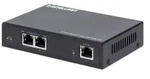 INTELLINET 2-Port Gigabit Ultra PoE-Extender 60W um 100m - Schwarz