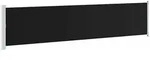 vidaXL Ausziehbare Seitenmarkise 140x600 cm Schwarz - Schwarz