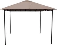 Grasekamp Pavillon Rimini Flex 3 x 3 m Taupe Party Zelt Antik Garten
