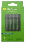 GP ReCyko M451/270 4-Port USB Ladeger&auml;t inkl.4xAA NiMh 2600mAh - Schwarz/Gr&uuml;n