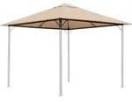 Ersatzdach f&uuml;r Garten Pavillon 3x3m Sand Pavillondach Ersatzbezug - Beige