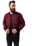Urban Classics - 2-TONE BOMBER Jacke burgundy - M - Schwarz/Rot - M