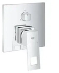 Grohe Eurocube Einhandbatterie, mit 3-Wege Umstellung, 24094000 - Silber