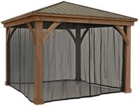 Westmann Mesh Moskitonetz f&uuml;r Pavillon Devon 1212 Schwarz