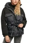 Urban Classics Ladies - Sherpa Puffer Jacke schwarz - L - Schwarz - L