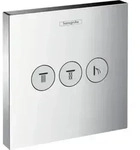 Hansgrohe Absperrventil Unterputz ShowerSelect Fertigset 3 Verbraucher Chrom - Silber