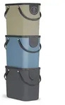Rotho M&uuml;lltrennsystem 25L Albula - 3er Set M&uuml;lleimer - Abfalleimer je 40,0 x...