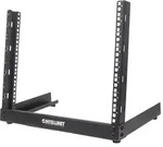 Intellinet 19" 2-Pfosten Desktop-Laborgestell, 12 HE, Flatpack, schwarz,