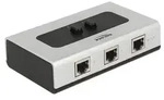 DeLOCK 87673, RJ-45, 1000 Mbit/s, Schwarz, Grau, Kunststoff, 68 mm, 112 mm -