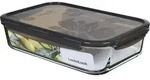 LocknLock oven glass 3,60L 345 x 236 x 88 mm, Deckelfarbe grau LLG472G - Transparent