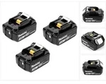 3x Makita BL 1830 B 18V - 3 Ah / 3000 mAh Li-Ion Akku mit LED Anzeige -...