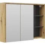 Badspiegelschrank Vicco Viola Eiche/Anthrazit 100 x 75 cm, Model 33903 -