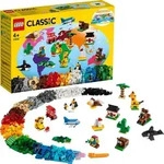 LEGO 11015 Classic Einmal um die Welt Steine mit Bausteinen und baubaren Tieren -