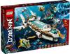 LEGO 71756 NINJAGO Wassersegler, U-Boot-Spielzeug mit 10 Ninja-Minifiguren inkl. Kai