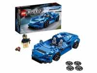 LEGO 76902 Speed Champions McLaren Elva Rennwagen, Spielzeugauto, Modellauto zum