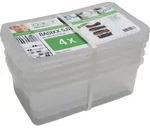 keeeper Set 4x Basixx;5,6 L 33 x 19,5 x 12 cm - Transparent
