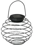Kynast Garden LED Solar Spiralh&auml;ngelaterne Bienennest H&ouml;he 20cm - Schwarz