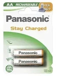 1x2 Panasonic Akku NiMH Mignon AA 1000 mAh Ready to Use DECT
