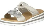 Rieker Damen Pantolette silber - Grau - 42