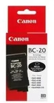 Canon Ink cartridge BC-20 black, 5 - 30 &deg;C, 0.05 mm, 0.10 mm, 0.14 mm
