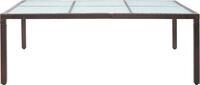 vidaXL Garten-Esstisch Braun 200x150x74 cm Poly Rattan