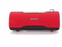 Aiwa BST-500 Bluetooth Lautsprecher rot wasserdicht TWS Stereo Speaker Mikrofon