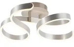 Trio Leuchten - Design Deckenleuchte I Deckenlampe I Lampe I Leuchte Stahl I Silber I