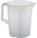 H&uuml;nersdorff Messkanne 5000ml Polypropylen Durchmesser 203 x H&ouml;he 257mm blaue Skala