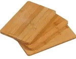 KESPER Fr&uuml;hst&uuml;ckbrettchen, 3er Set, Einzeln: 22 x 14 x 1 cm, 58003 - Naturbelassen