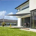 Windhager Sonnensegel Cannes Dreieck 3x3x3m Anthrazit UV-Schutz 50+ Terrasse -...
