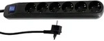 REV 0014640500 Steckdosenleiste mit Schalter 6fach Schwarz Schutzkontakt (0014640500)