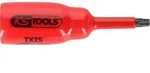 KS TOOLS 3/8' Bit-Stecknuss mit Schutzisolierung f&uuml;r Torx-Schrauben, T25, kurz (