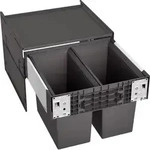 BLANCO Einbaum&uuml;lleimer SELECT II 50/2 Fassungsverm&ouml;gen 2x 19 l 526201 - Schwarz
