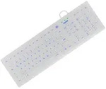 KeySonic KSK-8031INEL-Wh (DE) Hygienetastatur, Industrietastatur, USB, Beleuchtung,