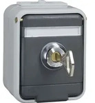 ELSO APWG Aqua-Top Schuko 455029 1fach mit Schriftfeld licht-/ basal - Schwarz