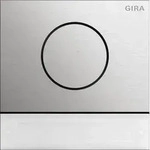 GIRA T&uuml;rstationsmodul Inbetriebnahme-TastenSystem 106 Edelstahl 5569920 - Silber