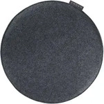 Magma Sitzkissen Avaro Filzoptik Uni Rund Anthrazit 35 cm - Grau