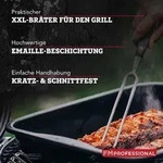 FMprofessional XXL Br&auml;ter 40 x 34 cm BBQ, hochwertige Ofenform, Backform mit...
