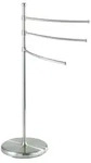WENKO Handtuch St&auml;nder Halter Stange Arme ADIAMO Bad Accessoires G&auml;ste WC - Silber