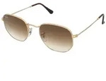 Ray-Ban Hexagonal RB3548 001/51 Gr&ouml;&szlig;e: 51 - Braun
