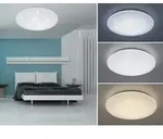 Reality LED Deckenleuchte Kato Sternendekor, 60 cm - Wei&szlig;
