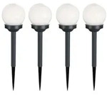 4er Set LED Solarlampen im Kugel Design f&uuml;r den Au&szlig;enbereich