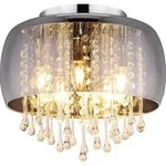Globo Lighting Deckenleuchte Metall verchromt, 5x E14 - Silber