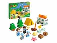 LEGO 10946 DUPLO Familienabenteuer mit Campingbus, Wohnmobil Spielzeugauto,