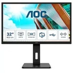 AOC Q32P2 - LED-Monitor - 80 cm (31.5") - 2560 x 1440 QHD @ 75 Hz - IPS - 250 cd/m2 -