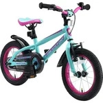 BIKESTAR Kinder Fahrrad ab 4 Jahre | 14 Zoll Urban Jungle | T&uuml;rkis & Berry - T&uuml;rkis