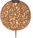 Globo Lighting Solarleuchte Metall rostfarben, LED - Orange
