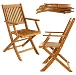 CASARIA&reg; 2er Set Gartenstuhl Balkonstuhl Holz Sydney FSC&reg;-zertifiziert Akazie