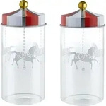 Alessi Circus, Gew&uuml;rzglas, Mehrfarbig, Transparent, Glas, Zinnteller, 0,15 l,